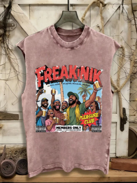100% Cotton Vintage Y2K Retro Sleeveless T-Shirt