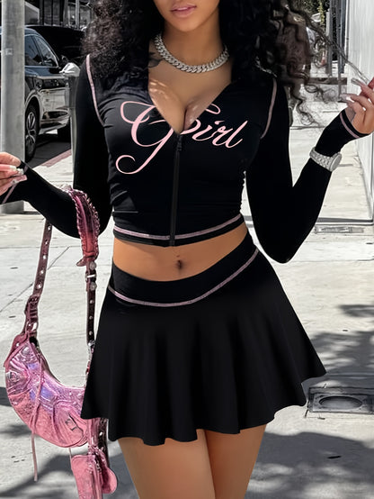 RAW GIRL 2PC SET TOP AND BOTTOM