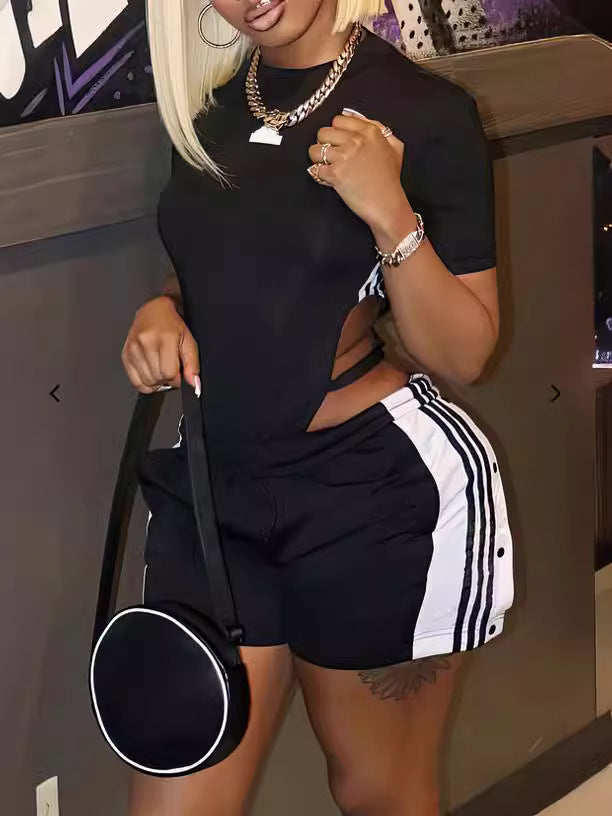 Women's Summer Wide-Leg Shorts with Side Slits