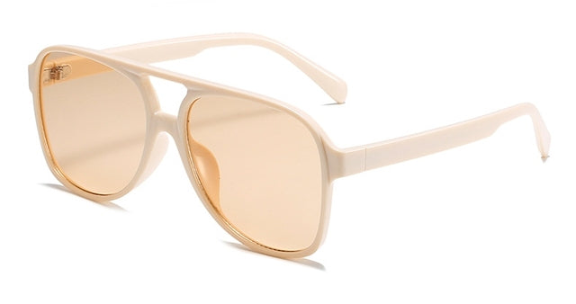 Oversized Yellow Designer Sunglasses for Women