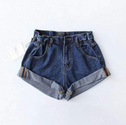 High-Waisted Wide-Leg Denim Shorts for Casual Style