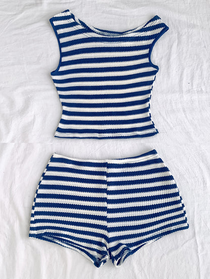 2pcs Top and Pants Set for Beach Vacation