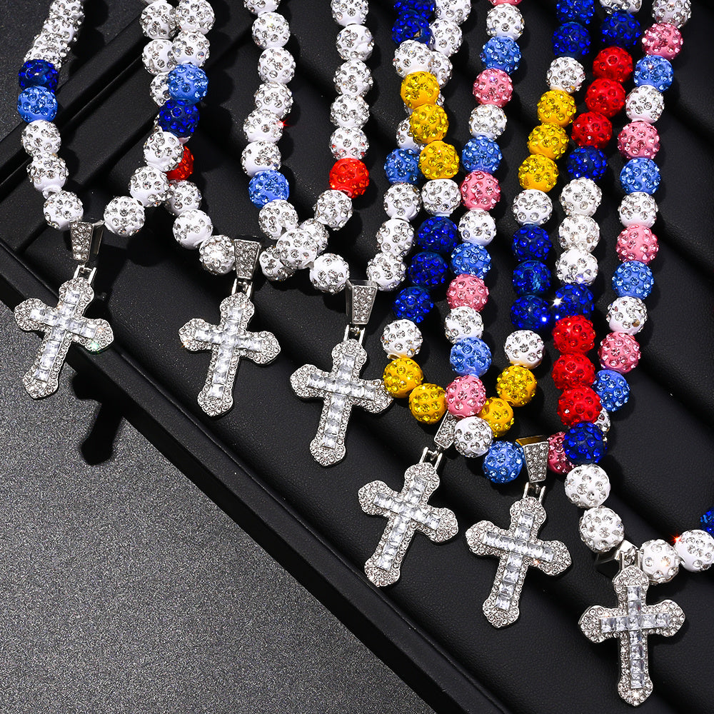 1pc Men'S Cross Necklace, Featuring a Hip Hop Pendant, Perfect for Baseball Enthusiasts. Ideal for Birthday Parties, Holidays, Or Everyday Wear, Making It a Great Gift