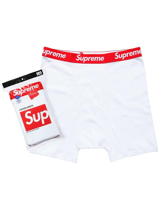 Supreme White Boxer Briefs (4 pack)