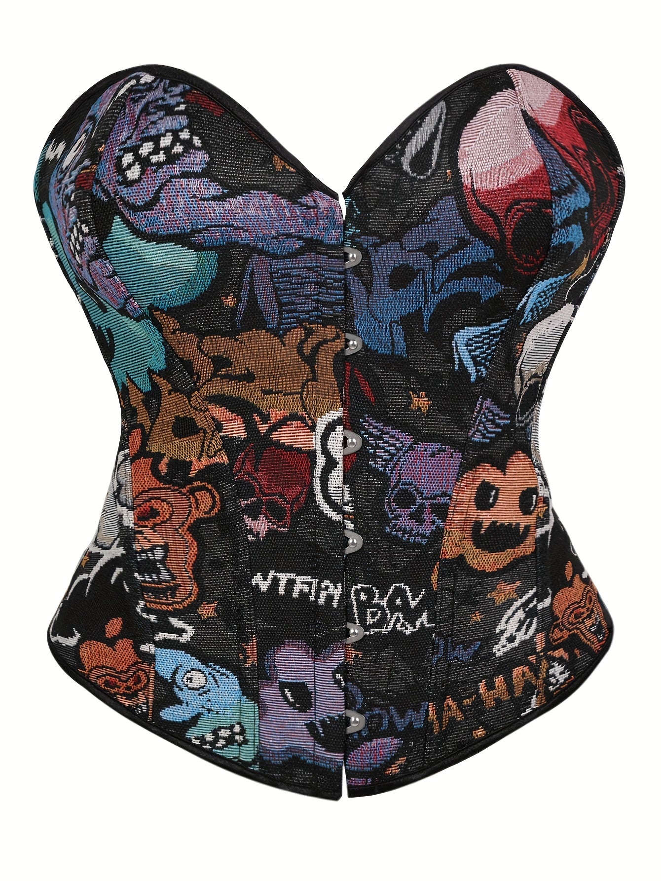 y2k CORSET, Featuring a Cartoon Design