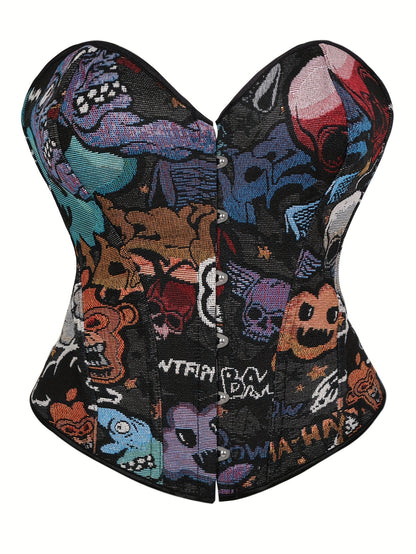 y2k CORSET, Featuring a Cartoon Design