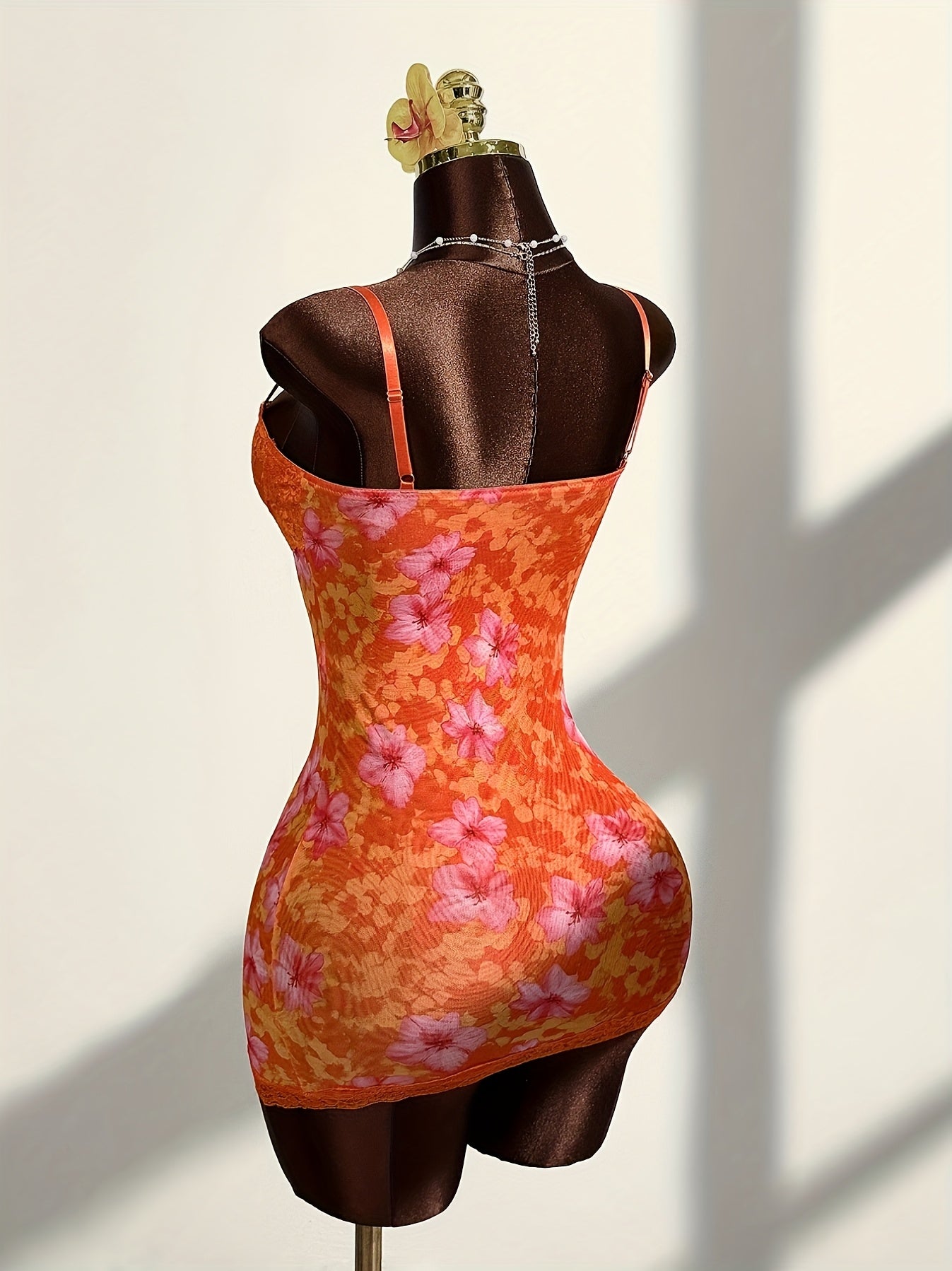 Sexy Lace Print Sheer Bow Butt Skirt, Targeted Development