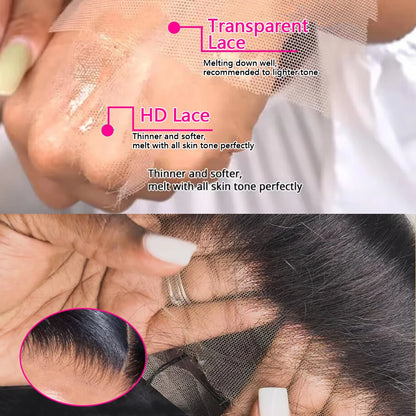 40 46 Inch Deep Wave 13x4 13x6 Lace Front Human Hair Wig 220 Density Curly 360 Full Lace Frontal Wig Human Hair For Black Women