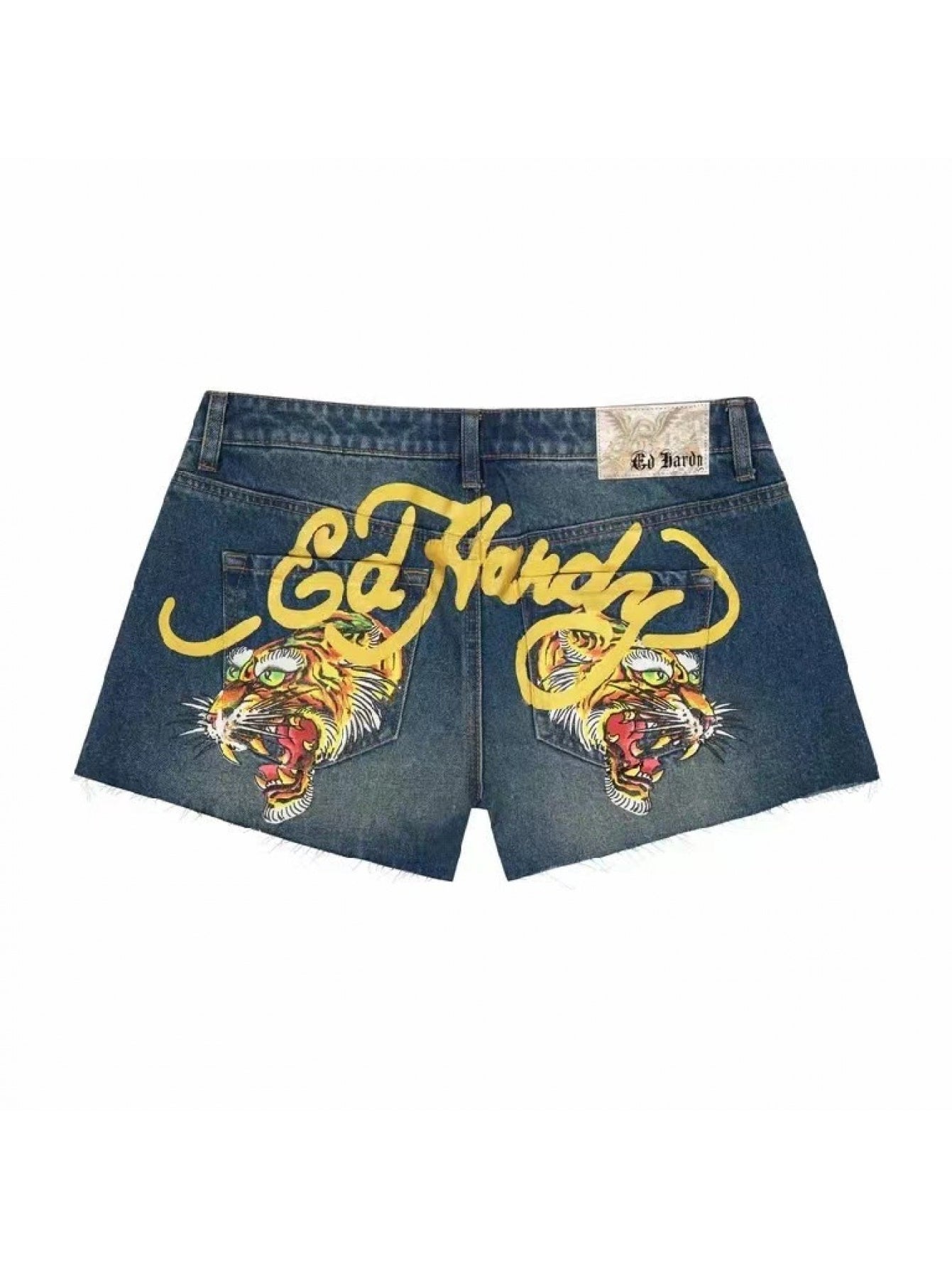 Women's Pants Leopard Print Retro Low-Rise Y2k Ed HARDY
