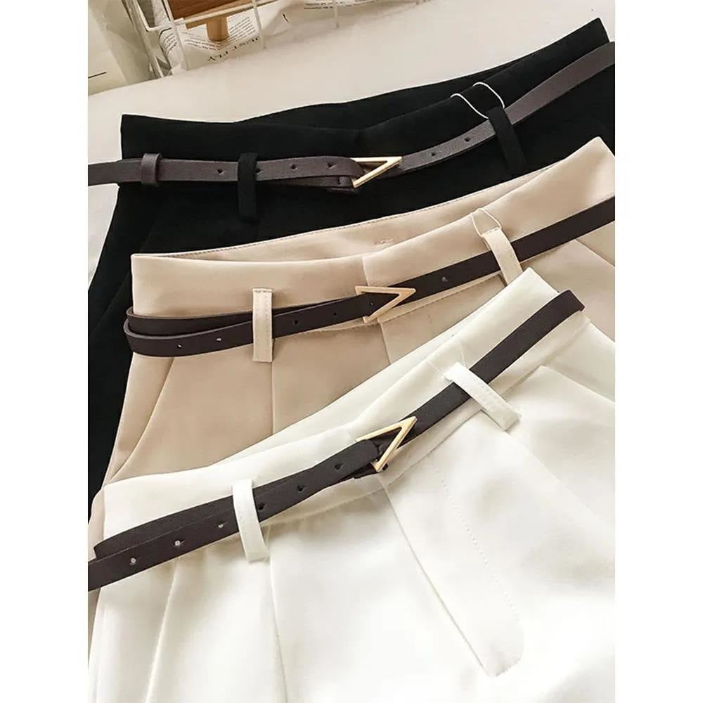 2023 Summer Women's High-Waisted Wide-Leg Shorts