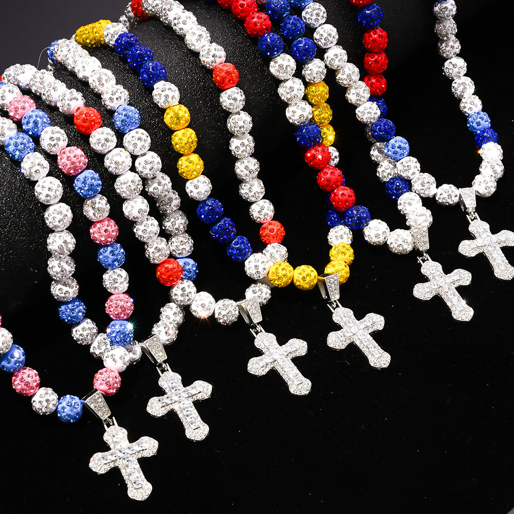 1pc Men'S Cross Necklace, Featuring a Hip Hop Pendant, Perfect for Baseball Enthusiasts. Ideal for Birthday Parties, Holidays, Or Everyday Wear, Making It a Great Gift