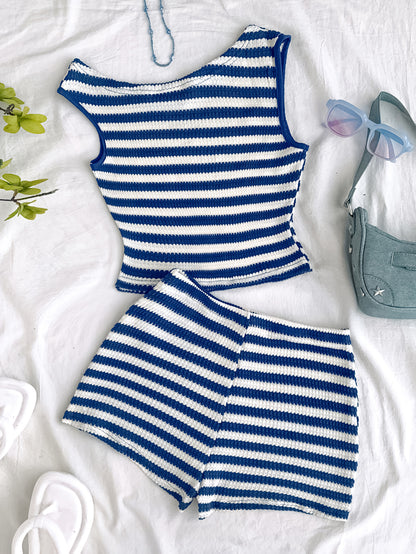 2pcs Top and Pants Set for Beach Vacation