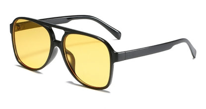 Oversized Yellow Designer Sunglasses for Women