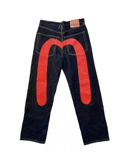 2026 Spring New Retro RAW EVISU Versatile Jeans