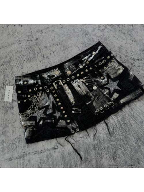 Women'S  Stylish And Niche, With Denim Mini Skirt y2k style