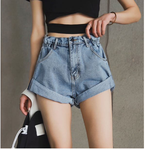 High-Waisted Wide-Leg Denim Shorts for Casual Style