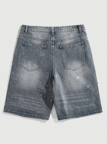 Full Diamond And Pearl Decoration, Streetwear Style, Y2K Retro