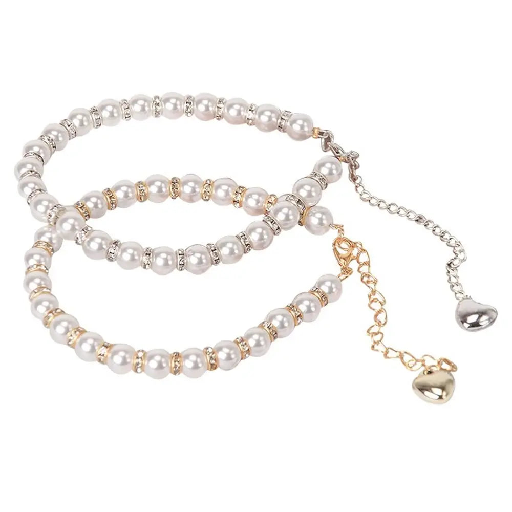 Anklets High Heels Decorations High Heel Ankle Chain Women Shoelaces High Heels Chain Pearl Heels Band High-heeled Shoes Straps