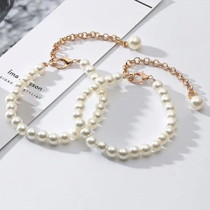 Anklets High Heels Decorations High Heel Ankle Chain Women Shoelaces High Heels Chain Pearl Heels Band High-heeled Shoes Straps